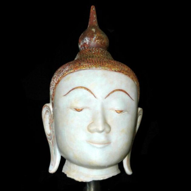 Marble Buddha head