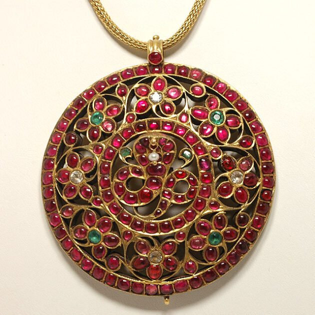 Antique naga hair ornament from South India.