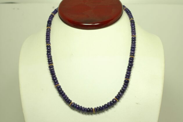 18K Sugulite bead necklace 18K Sugulite bead necklace
