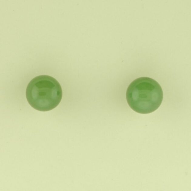 6mm Jade Stud Earrings