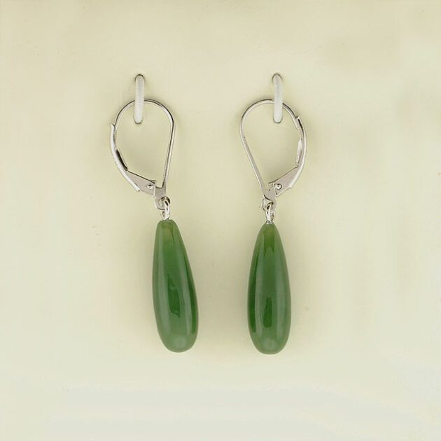 Jade earrings