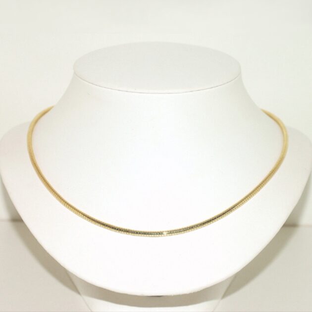 18K gold omega chain