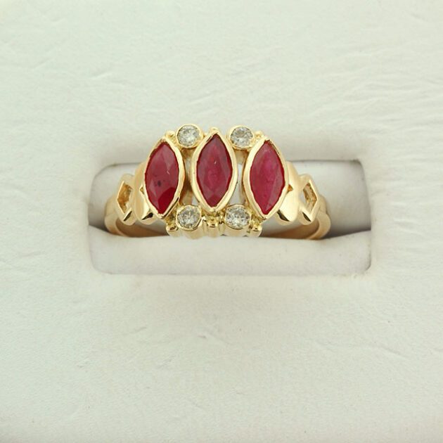 Ruby diamond ring