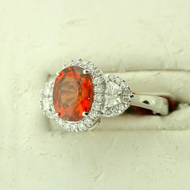 Mandarin garnet ring