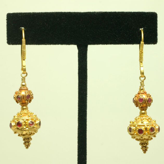 Antique ruby earrings
