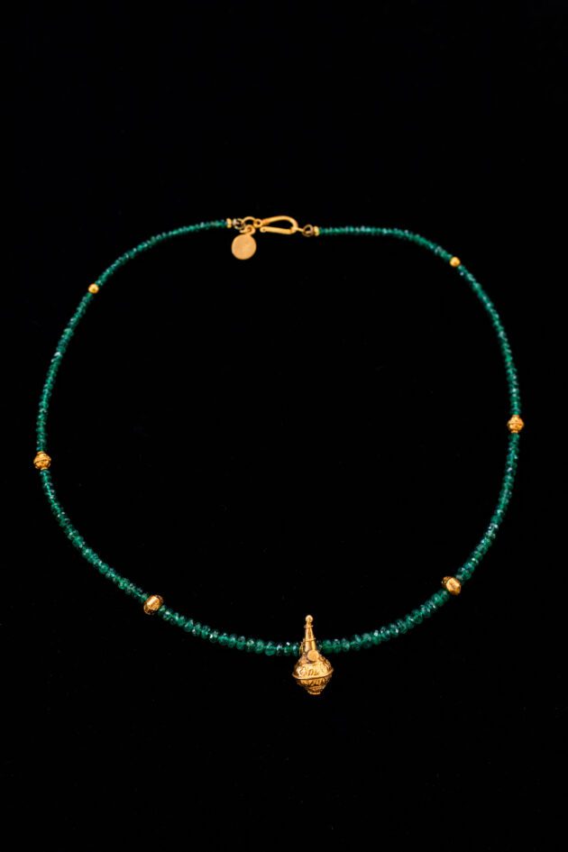 Gold and Emerald Necklace