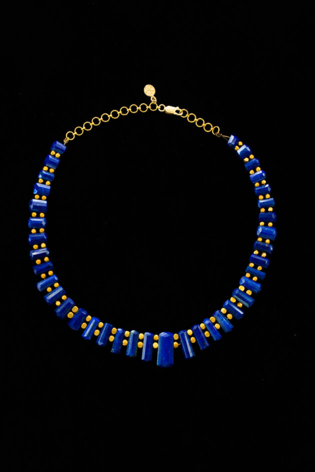 Lapiz Lazuli and gold necklace
