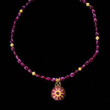 Ruby Necklace with Ruby Pendant on 18k and 22k Gold
