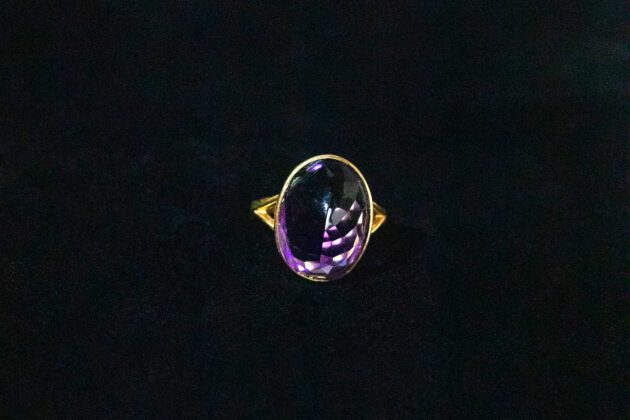6.5-Carat Amethyst and Gold Statement Ring