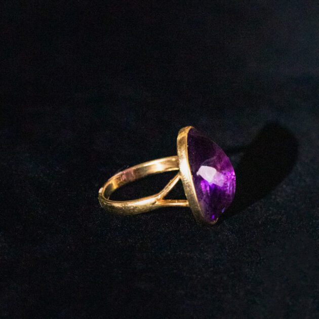 6.5-Carat Amethyst 14k Gold Ring