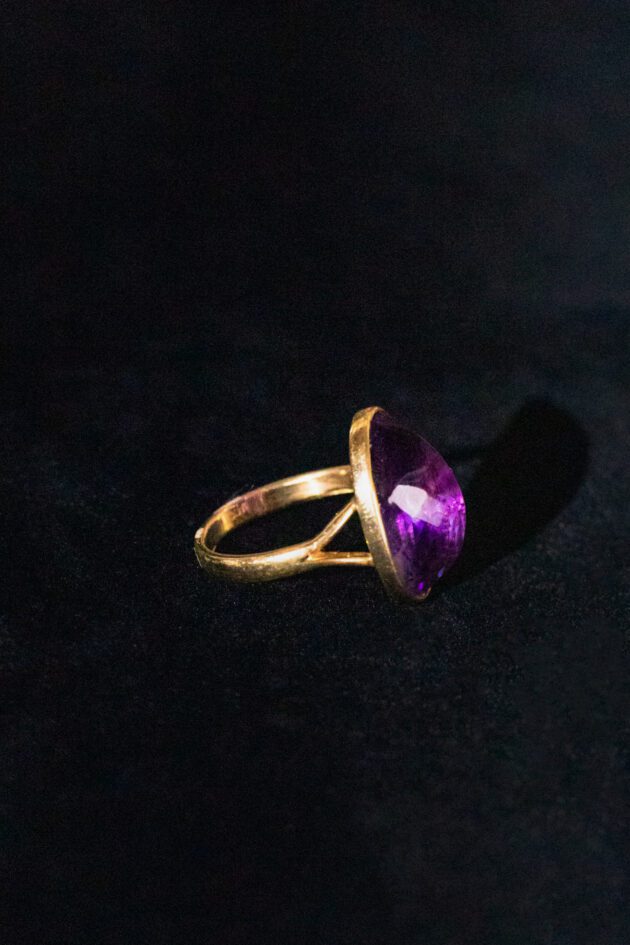 6.5-Carat Amethyst 14k Gold Ring
