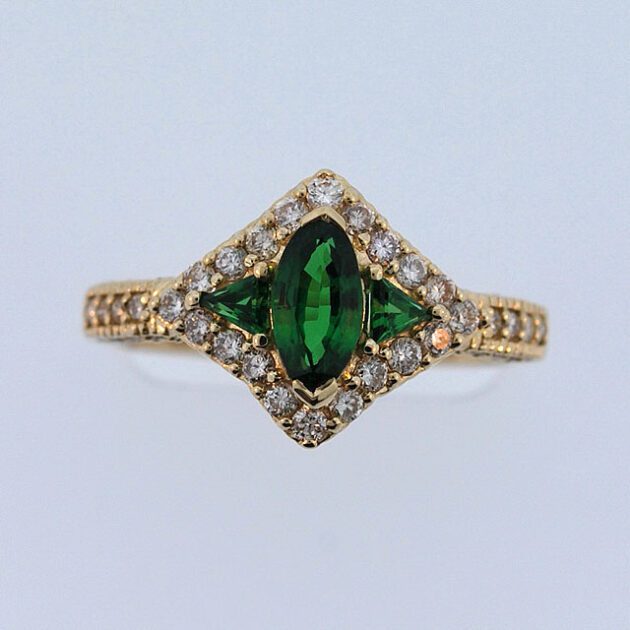 Tsavorite ring