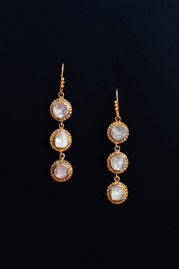 Polki Diamond Earrings