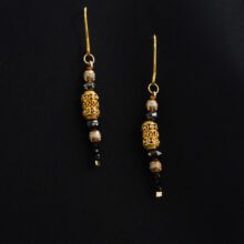 18k Yellow Gold Lariat Necklace and Earrings 18k Yellow Gold Lariat Necklace and Earrings