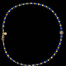 18K Gold and Faceted Lapis Designer Necklace 18K Gold and Faceted Lapis Designer Necklace