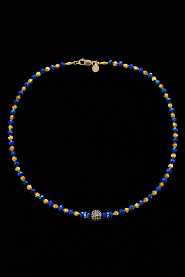 Faceted Lapis Designer Necklace Faceted Lapis Designer Necklace