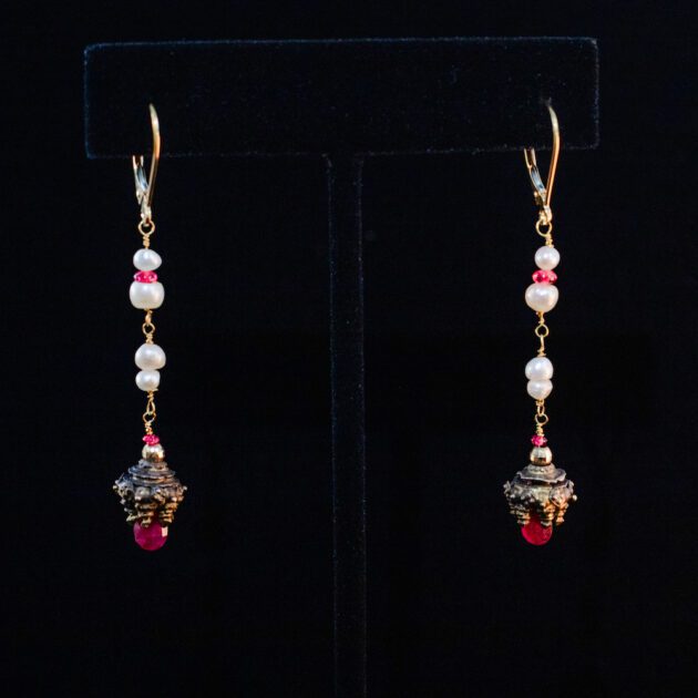 Antique ruby earrings