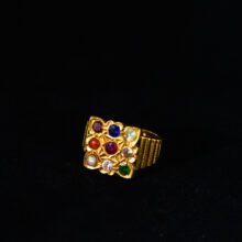 Navaratna Ring in 18k Gold